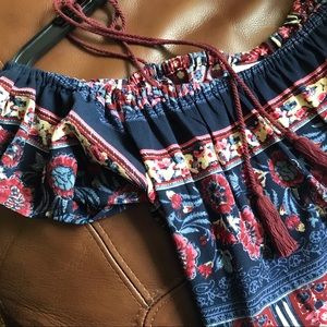 Knox Rose XL Printed Boho MIDI Dress